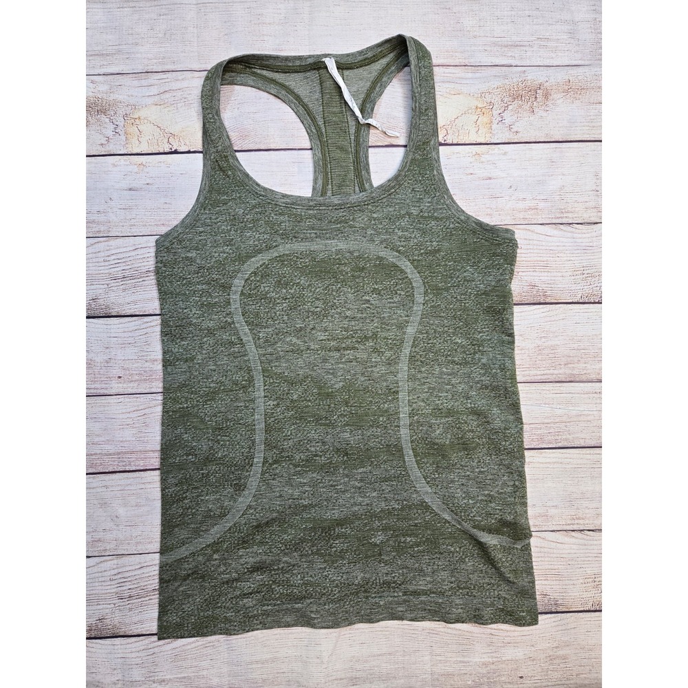 Lululemon Women's Size 6 Swiftly Tech Racerback Tank Field Green Active